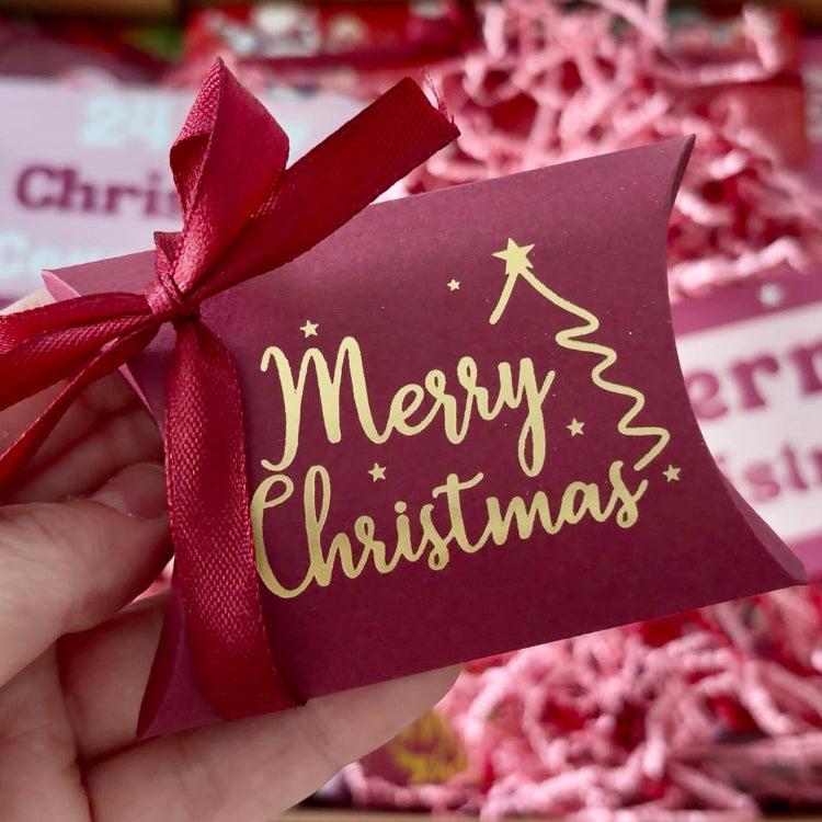 Christmas Advent gift box filled with pampering treats and festive surprises