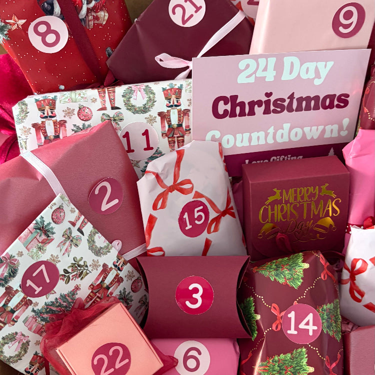Luxury 24 Day Christmas Advent Calendar gift box for her
