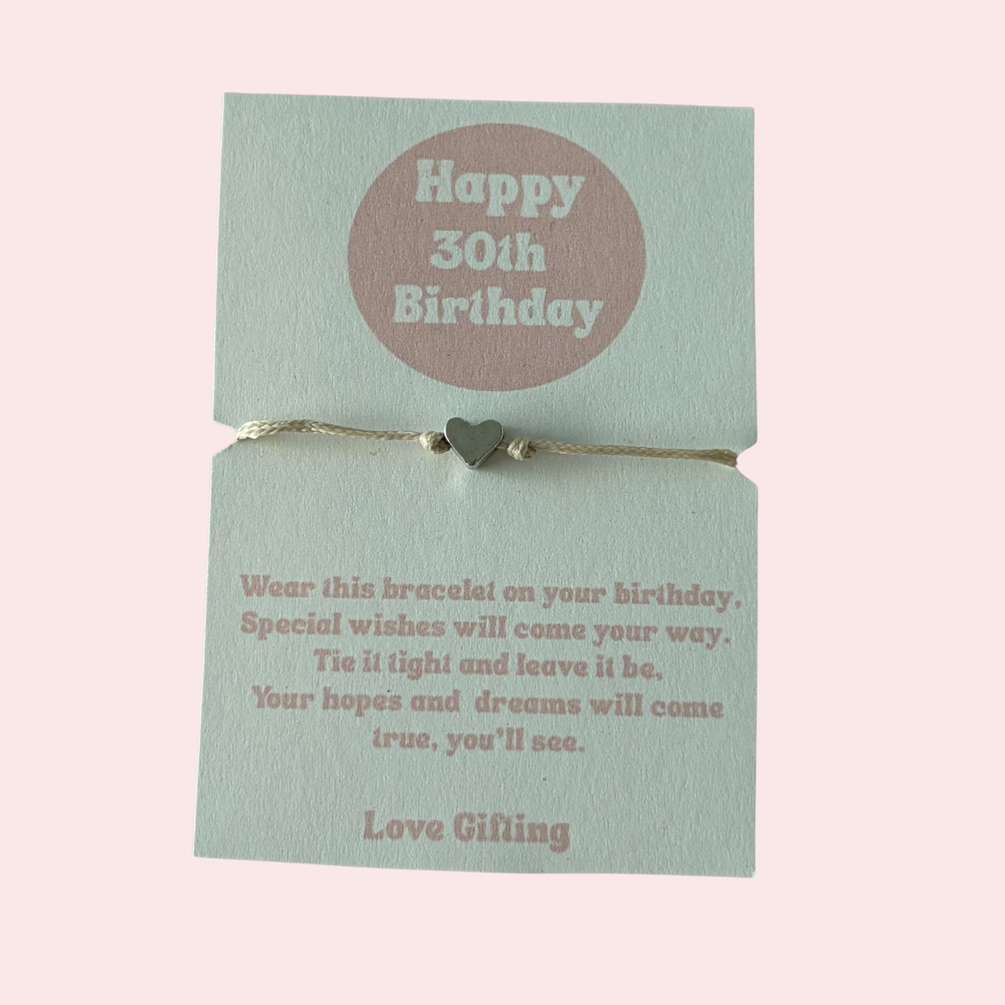 Happy Birthday Age 18th-21st-30th-40th-50th-60th Bracelet - Gift Box Extra