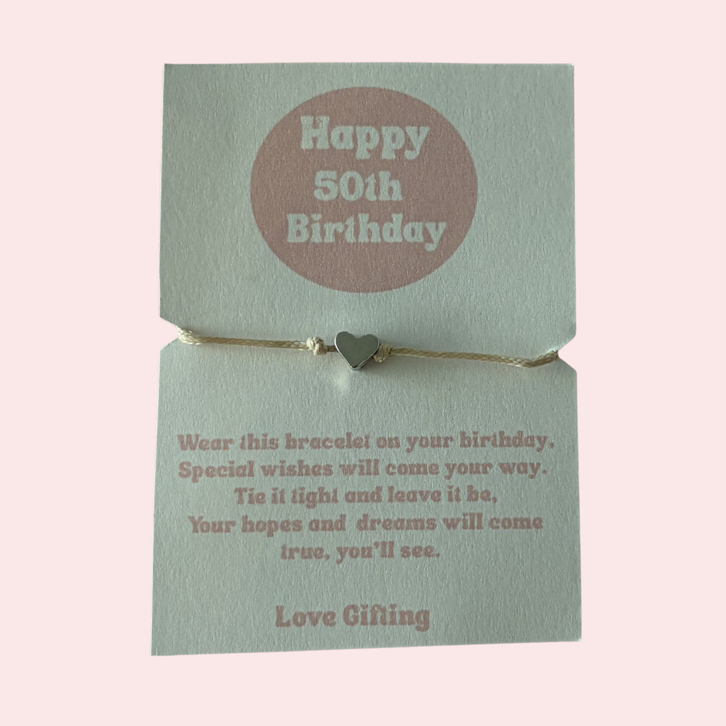 Happy Birthday Age 18th-21st-30th-40th-50th-60th Bracelet - Gift Box Extra