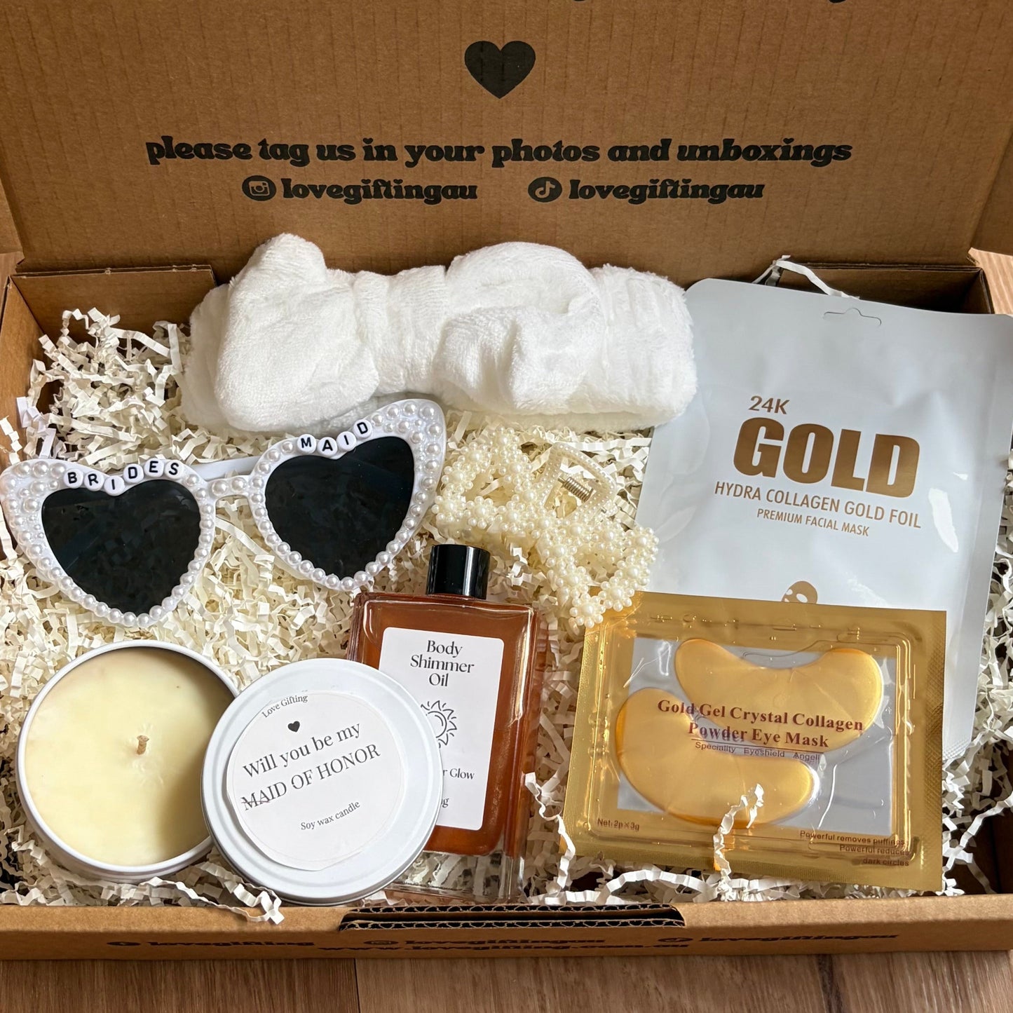 Will You Be My Bridesmaid Shimmer Gift Box - Bridesmaid Proposal Box Australia