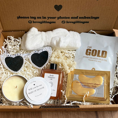Will You Be My Bridesmaid Shimmer Gift Box - Bridesmaid Proposal Box Australia