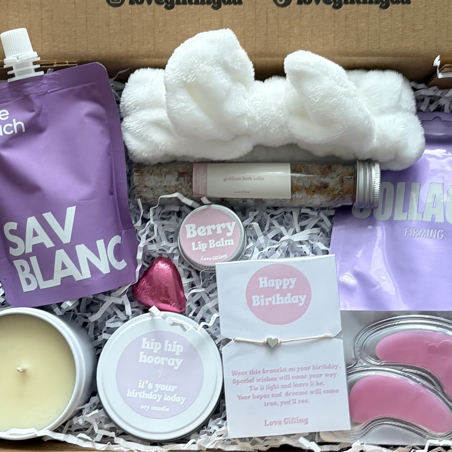 Birthday Gift box austrailai wide postage , sav blanc wine
