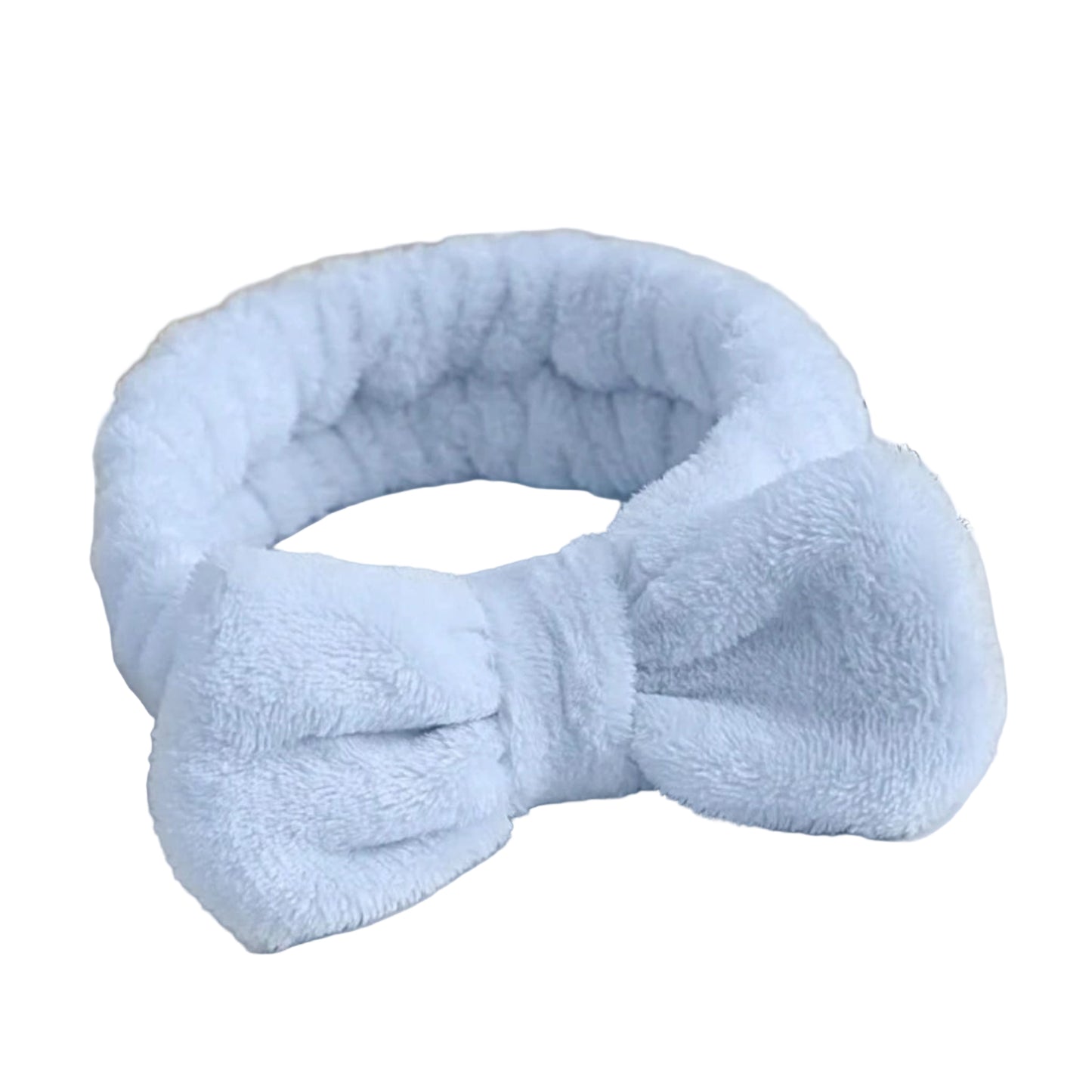 blue towelling headband
