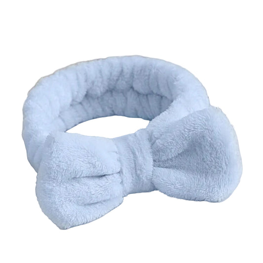blue towelling headband