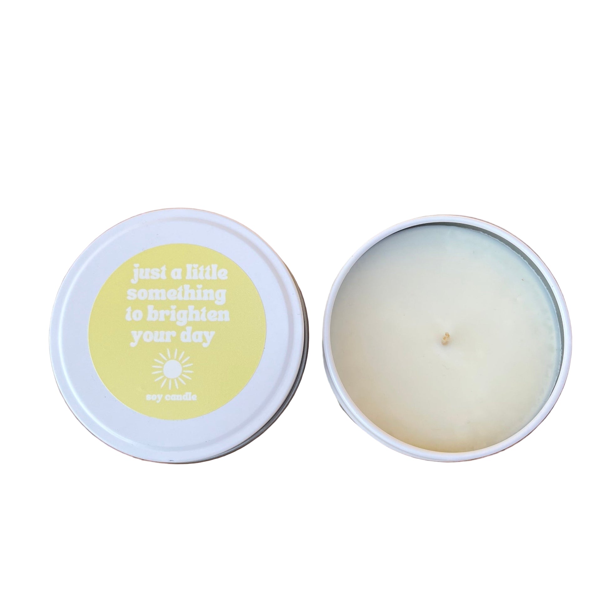 Just Something to Brighten Your Day Candle tin