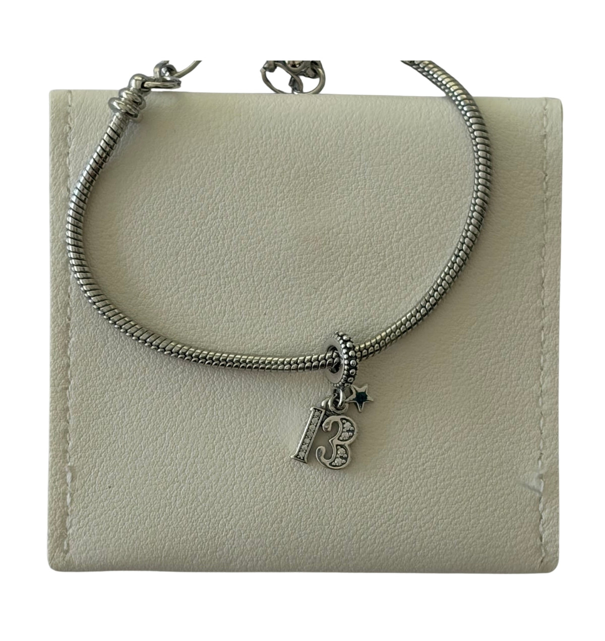 13th Teen Birthday Silver Plated Charm Bracelet  - Add on