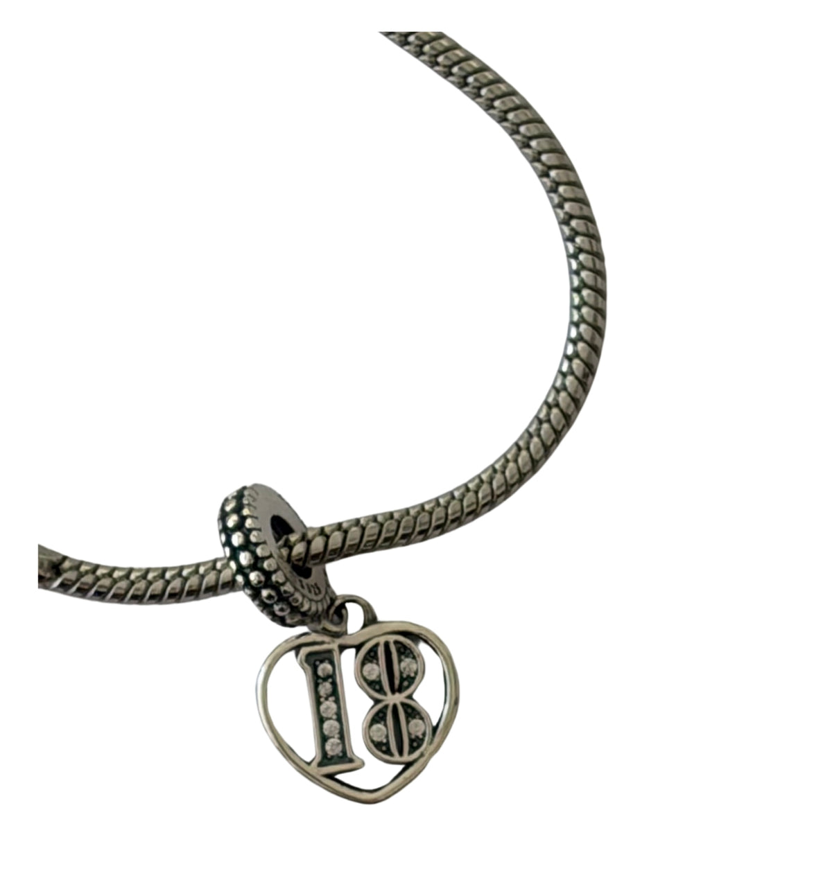 18th Birthday Silver Plated Charm Bracelet  - Add on