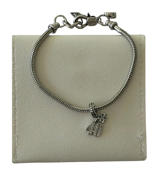 40th Birthday Silver Plated Charm Bracelet  - Add on