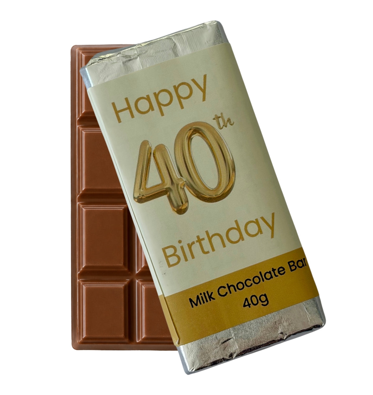40th Birthday Chocolate Bar - Add on