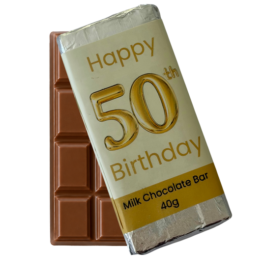 50th Birthday Chocolate Bar - Add on