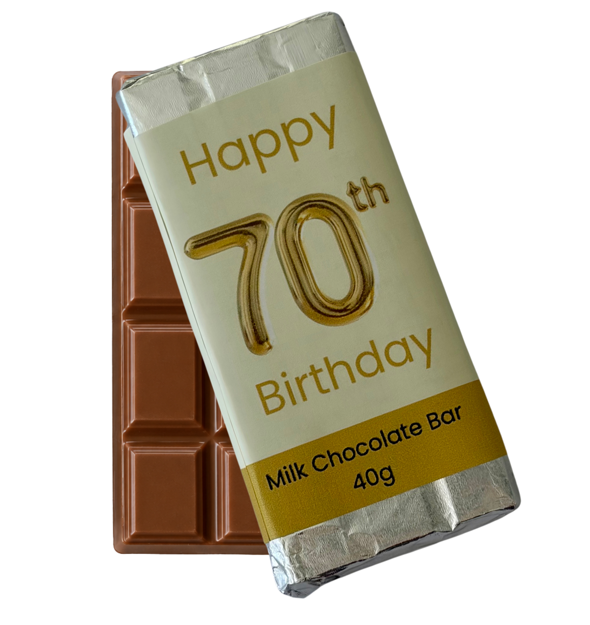 70th Birthday Chocolate Bar - Add on