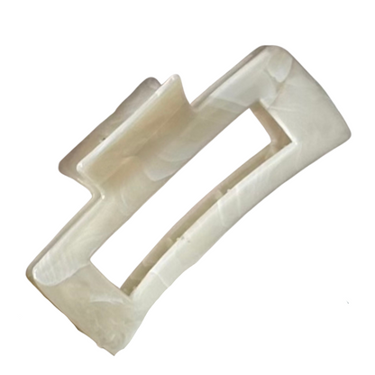 cream hair clip
