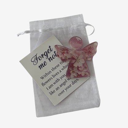 Forget Me Not remembrance keepsake, a meaningful addition to a sympathy gift box for someone grieving