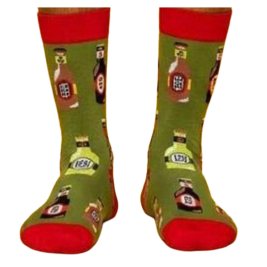 Men's Fun Beer & BBQ Socks- perfect add-on