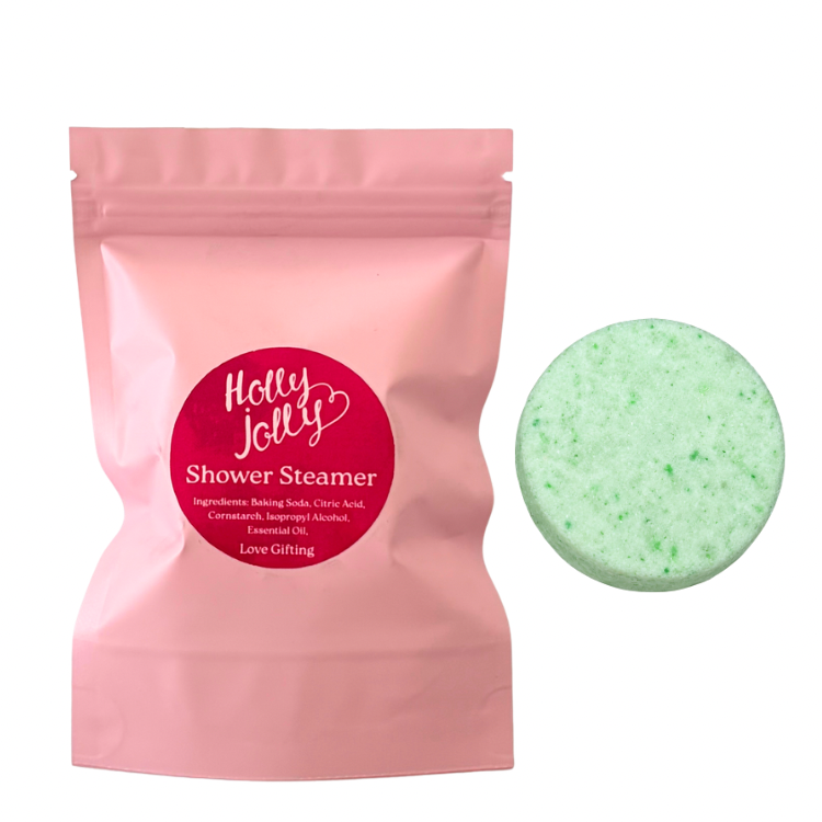 Holly Jolly Christmas shower steamer – festive shower pamper gift