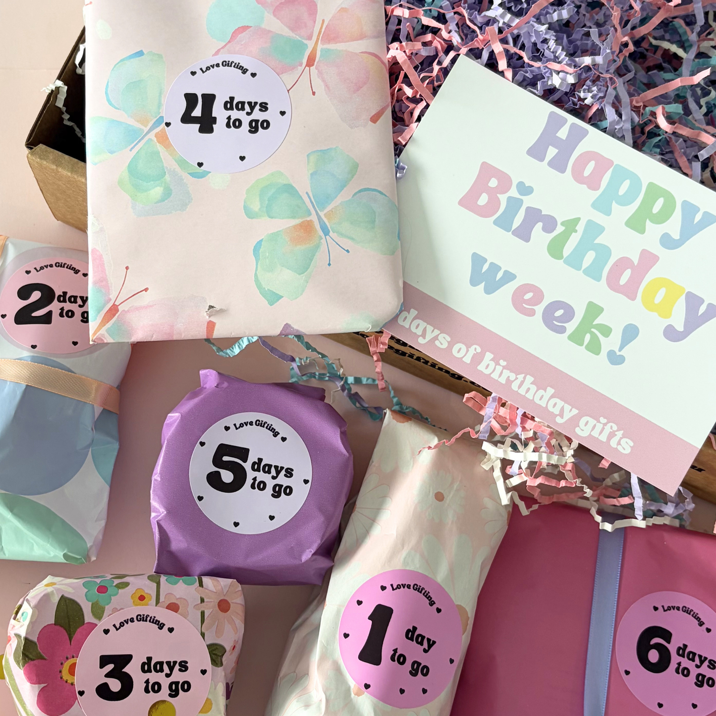 Deluxe Birthday Advent Gift Box - 7 Days of Birthday Surprises