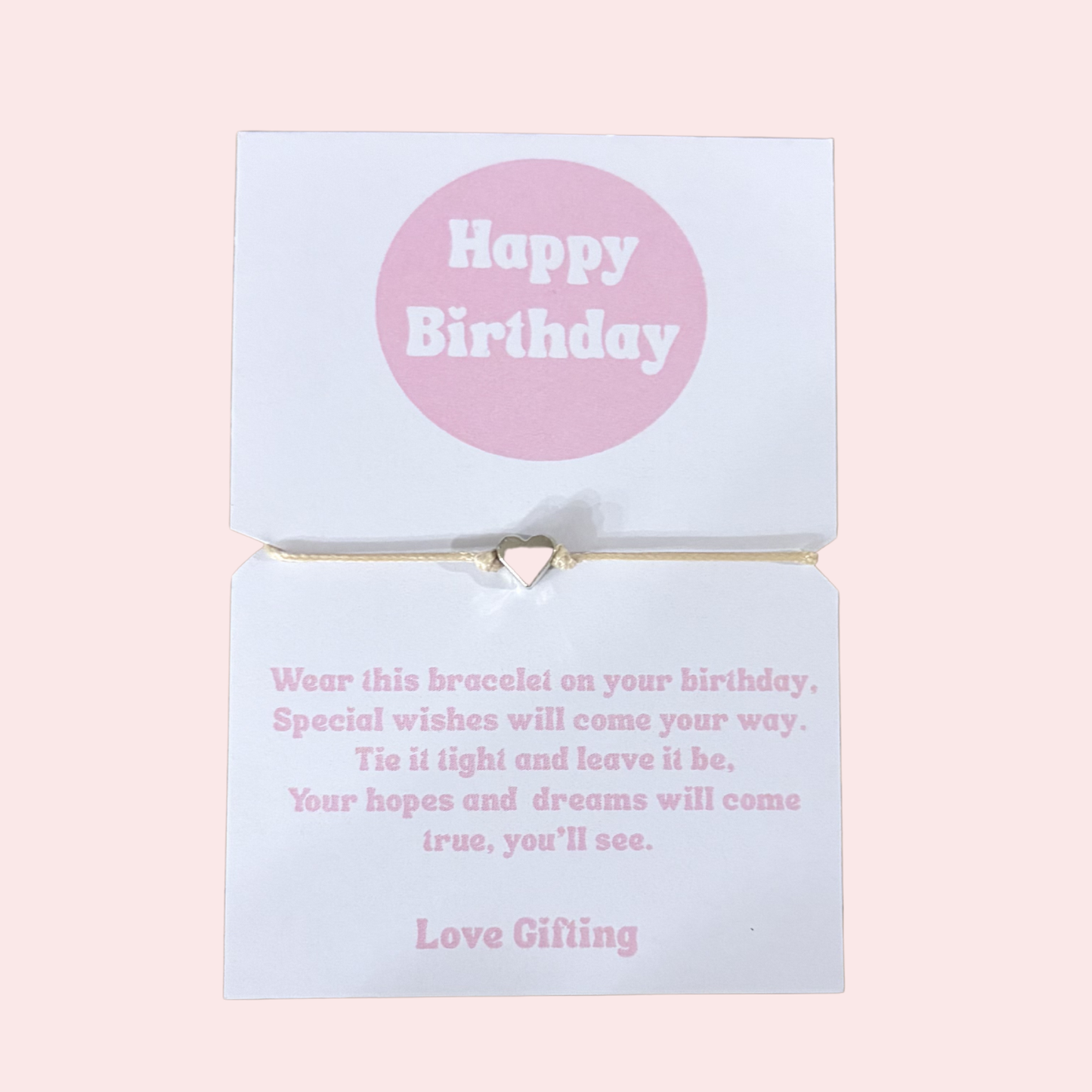 Happy Birthday Bracelet - Keepsake - Gift Box Extra