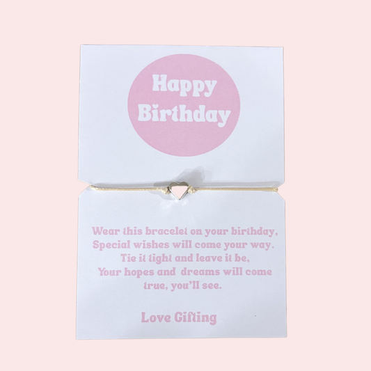 Happy Birthday Bracelet - Keepsake - Gift Box Extra