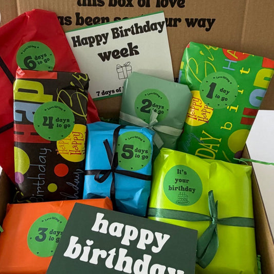 Men's Birthday Advent Gift Box - 7 Days of Birthday Surprises