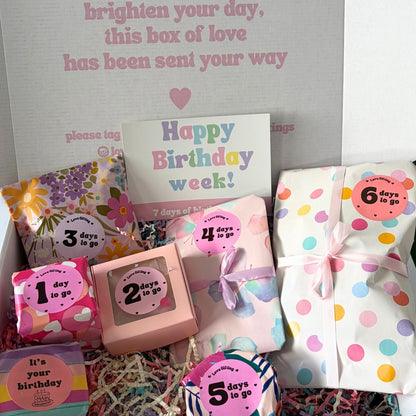 Alcohol-Free 7-Day Birthday Advent Gift Box