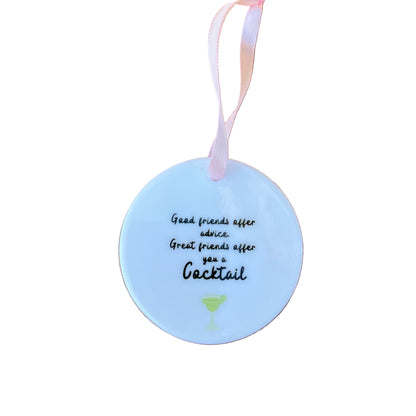Ceramic Keepsake for friend who likes cocktails