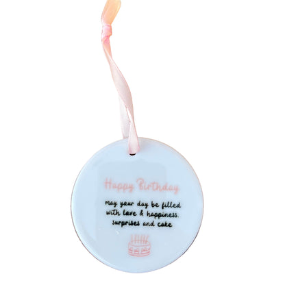 Ceramic Happy Birthday Keepsake