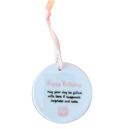 Ceramic Happy Birthday Keepsake