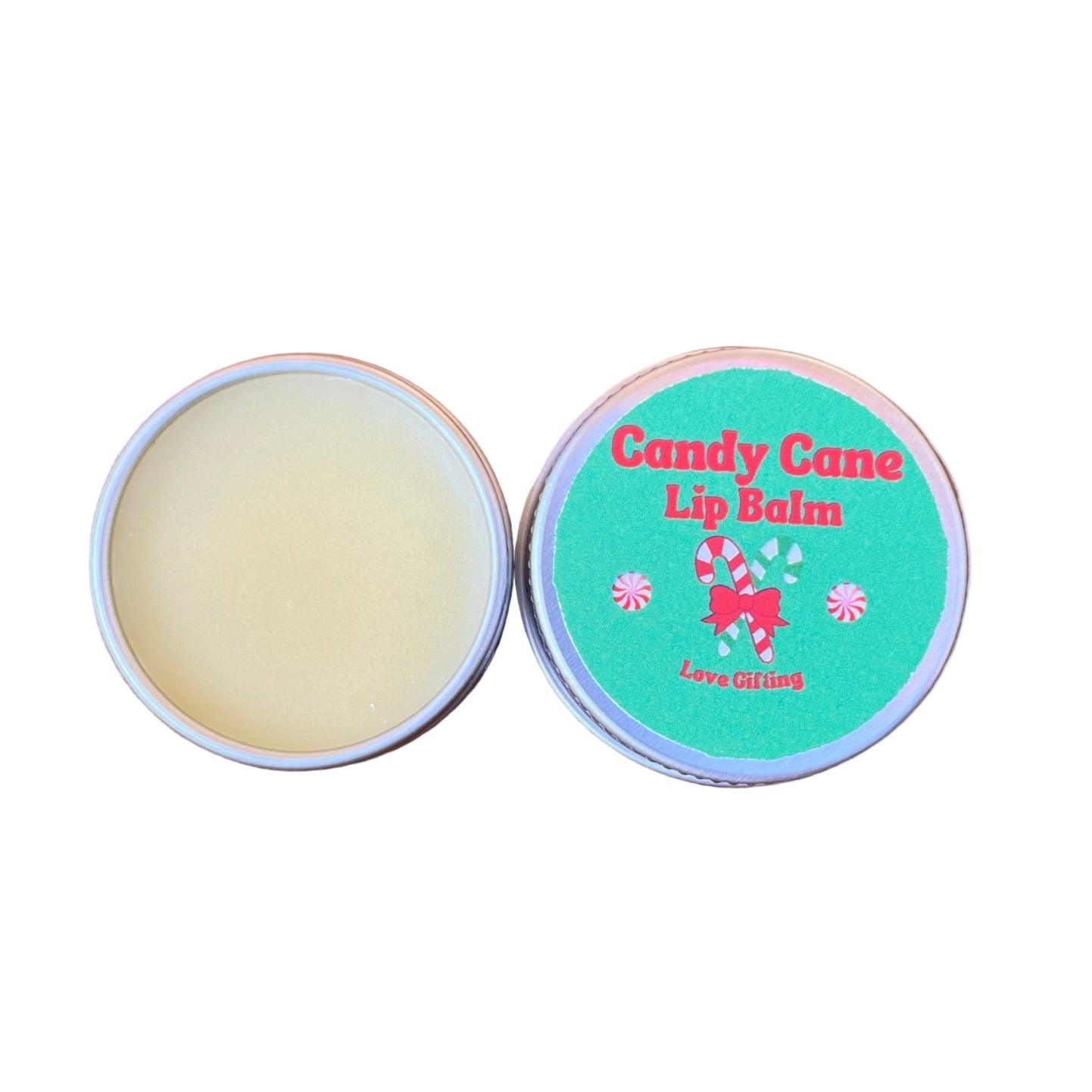 All Natural Lip Balm - Candy Cane Peppermint flavoured 