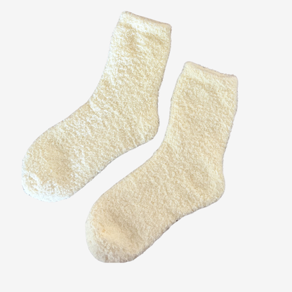 Pair of yellow Fluffy  socks 