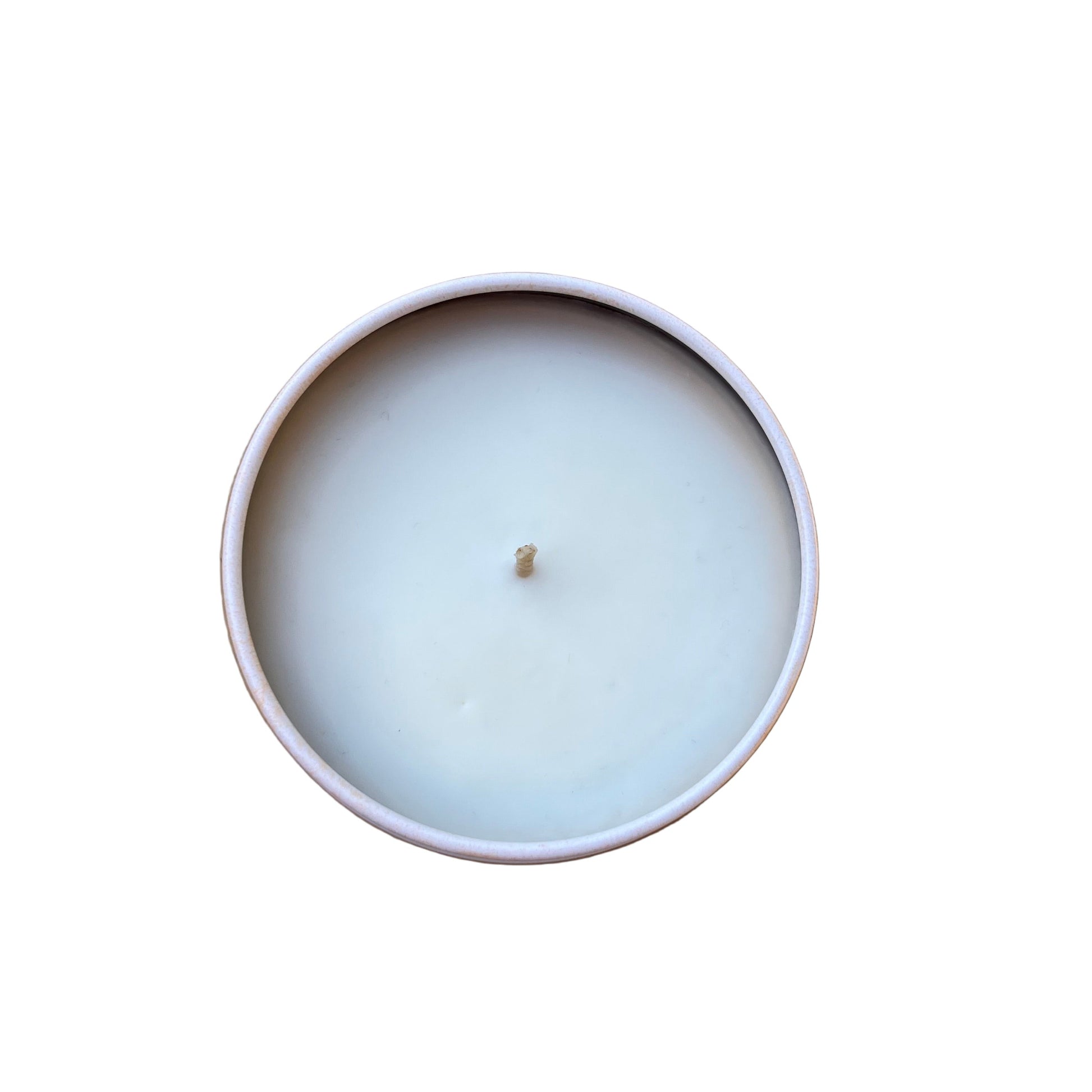 Small  snow fairy white candle 