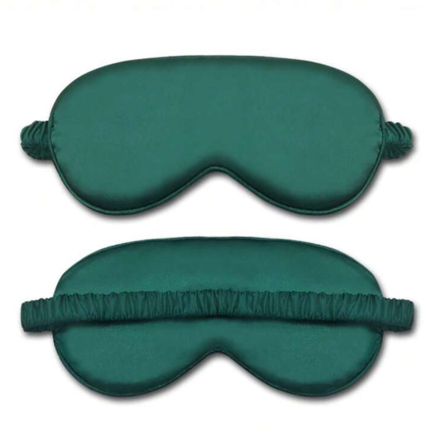 dark green sleep mask satin touch