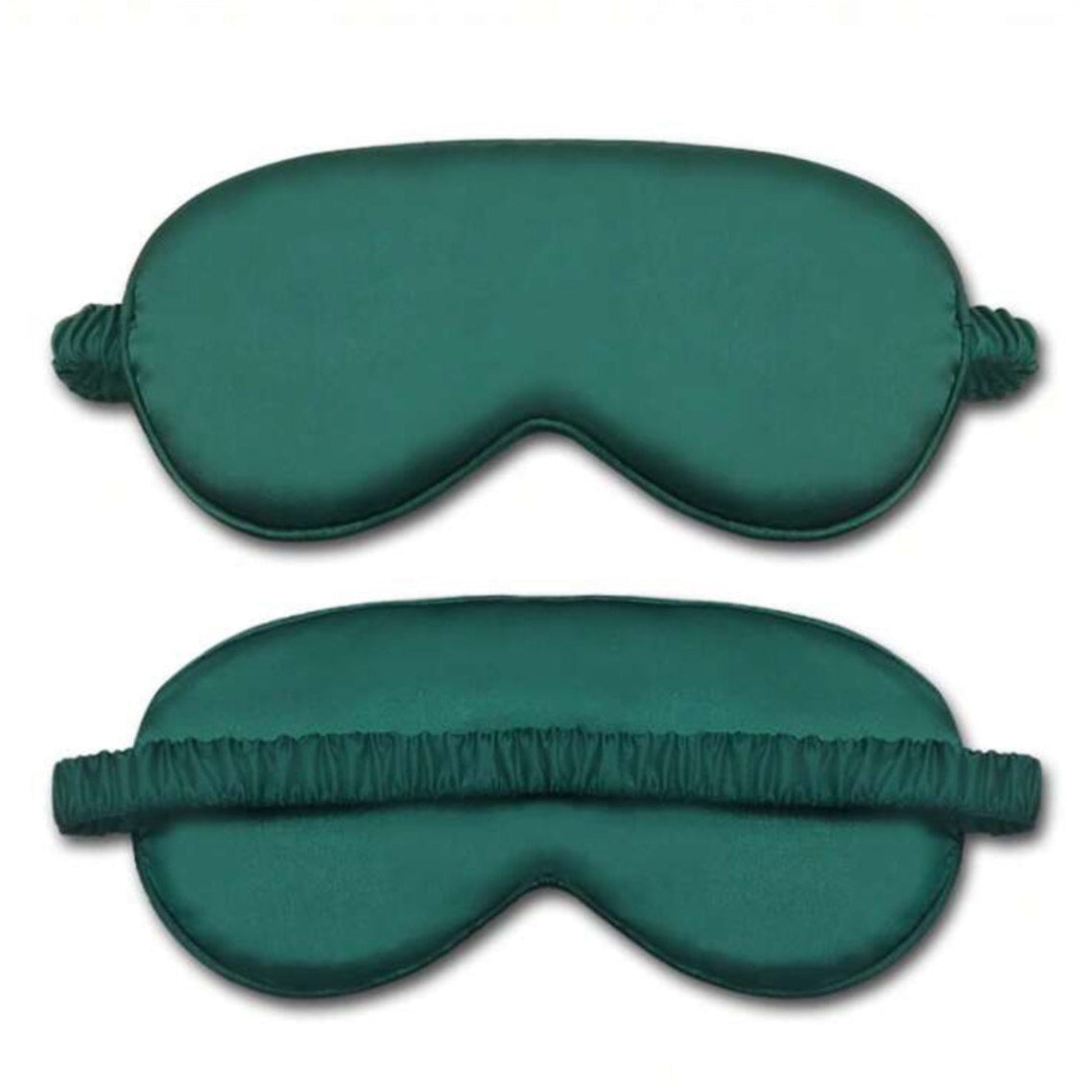 dark green sleep mask satin touch