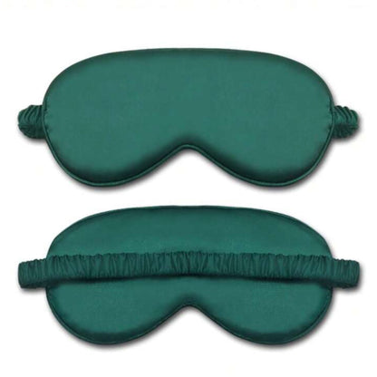 dark green sleep mask satin touch