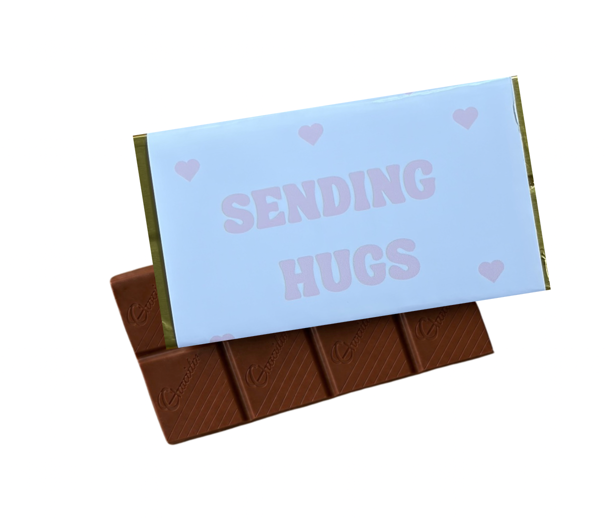Sending Hugs Gourmet Milk Chocolate Bar - Perfect add on