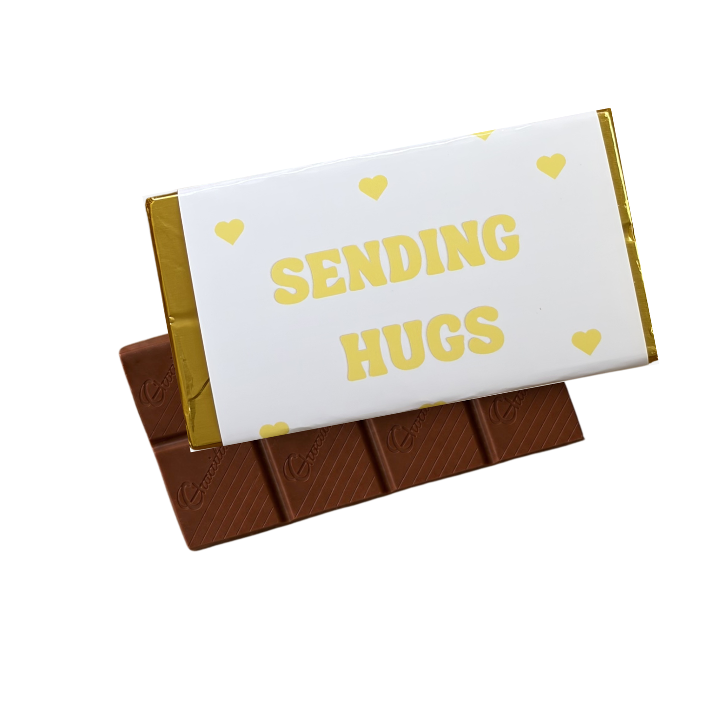 Sending Hugs Gourmet Milk Chocolate Bar - Perfect add on