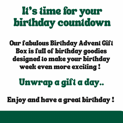 Big Men's Birthday Advent Gift Box - 7 Days of Birthday Surprises