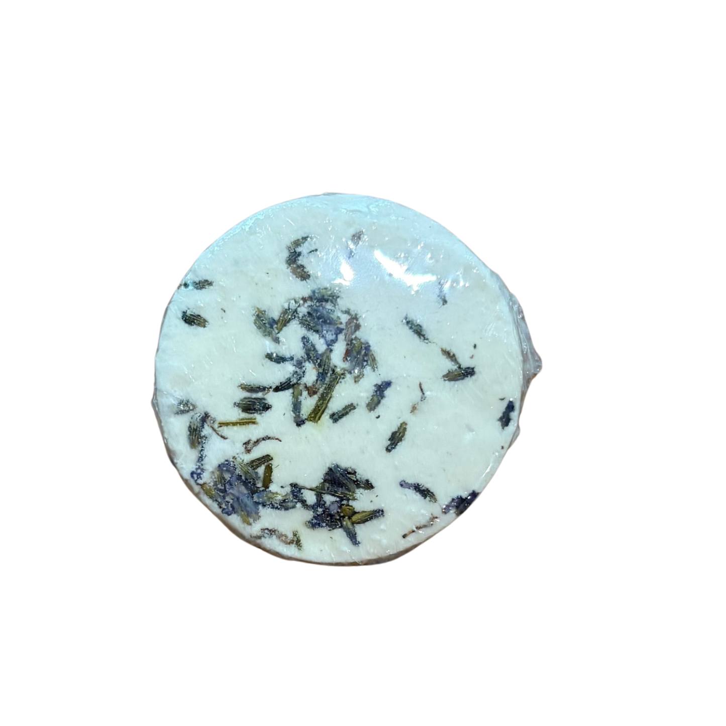 shower steamer with lavender flowers 