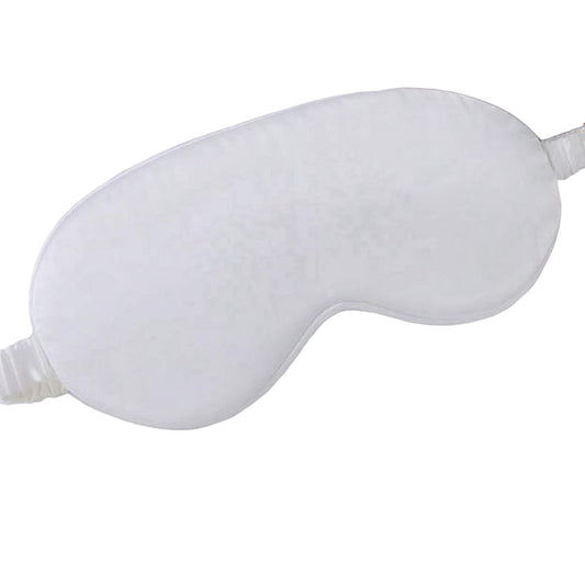 White satin Touch sleep eye mask