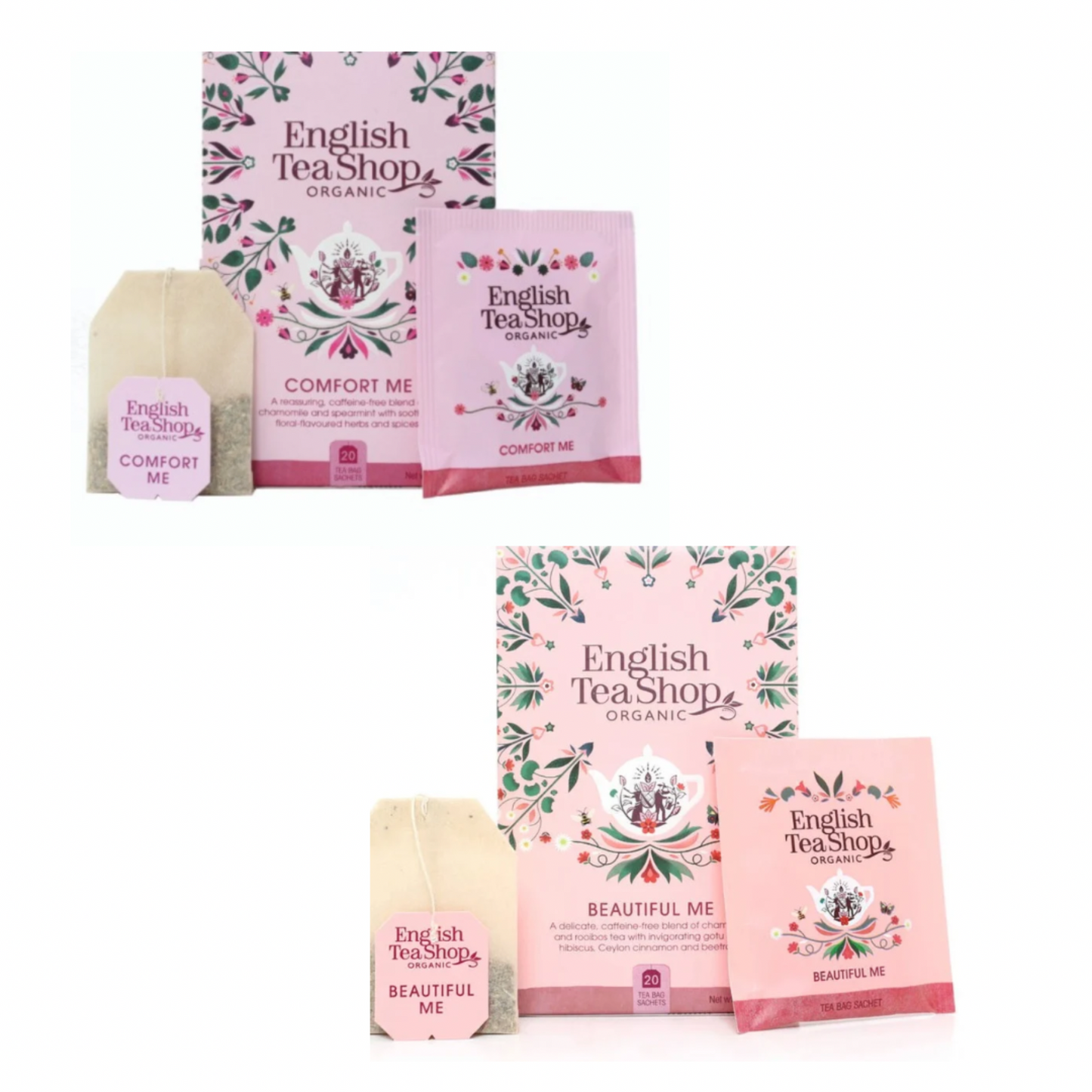 Beautiful me and comfort me English Tea Shop tea bags 