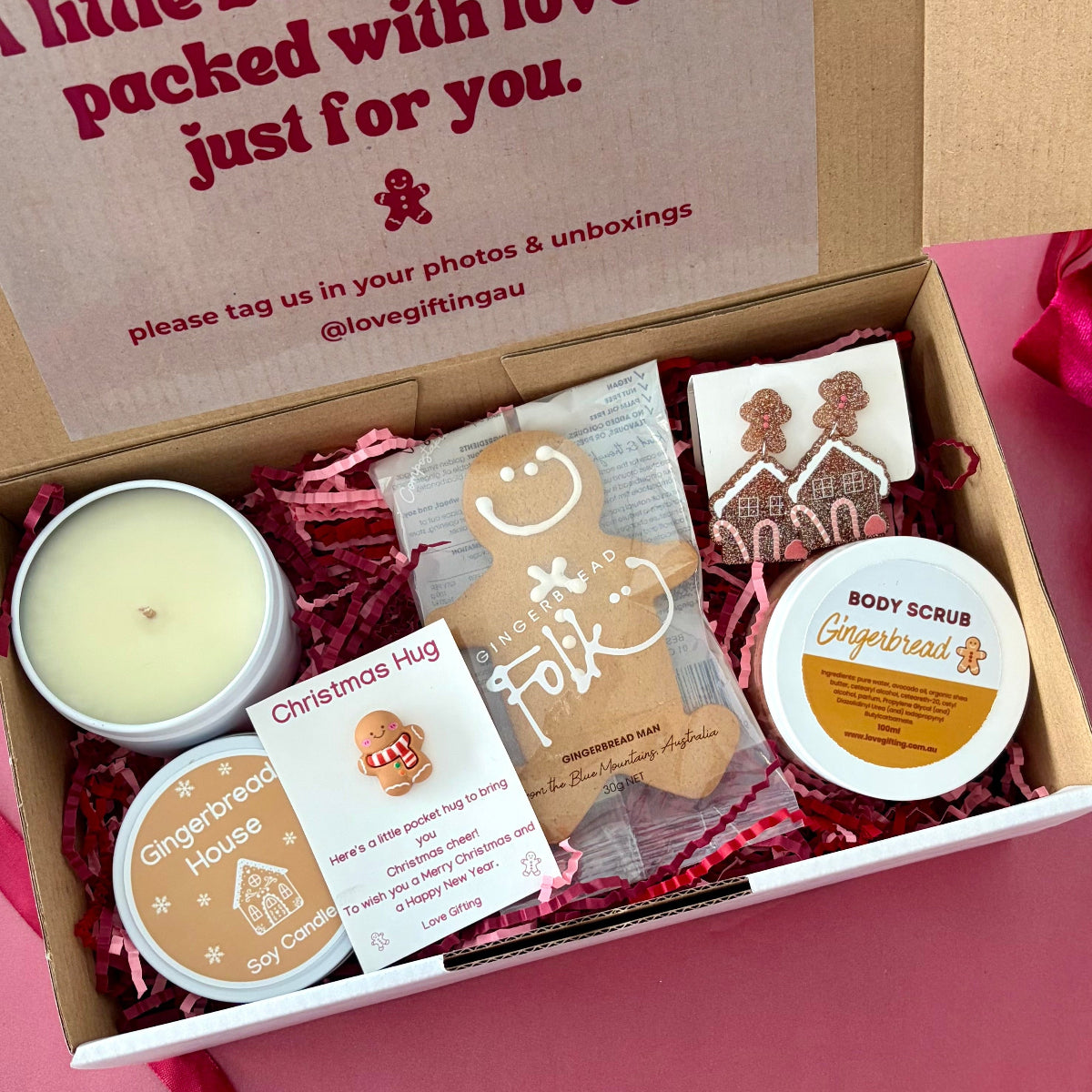 Gingerbread Christmas Gift Box 